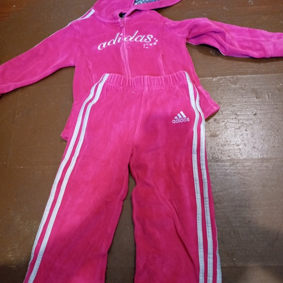 Pink Velour Adidas Tracksuit | Poshmark